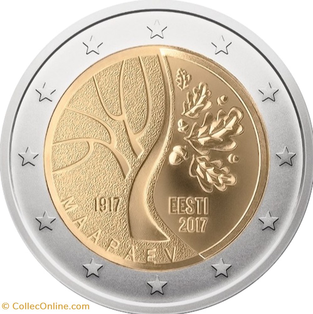 ESTONIE 2017 monnaies euros a estonie 2017