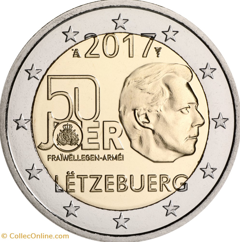LUXEMBOURG 2017 monnaies euros a luxembourg 2017
