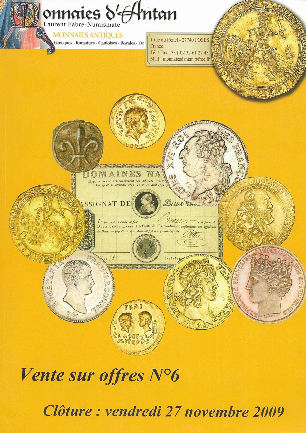 2009 - Monnaies d'Antan, VSO n° 6 livres ouvrages 2009 monnaies antan vso n 6