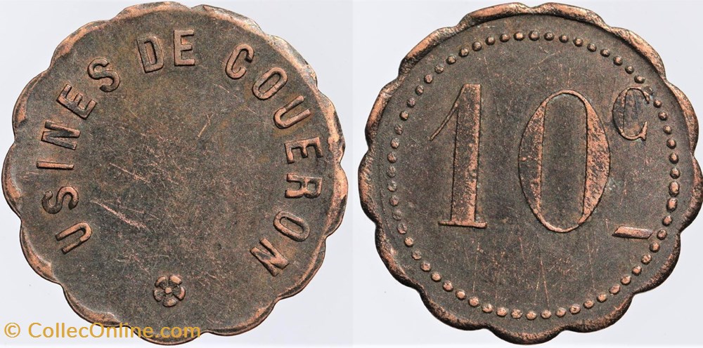 44 - Coueron - 10 centimes monnaies monde france 44 coueron 10 centimes