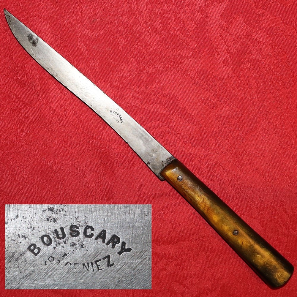 Couteau fixe Bouscary à St Geniez couteaux de metier couteau fixe bouscary a st geniez