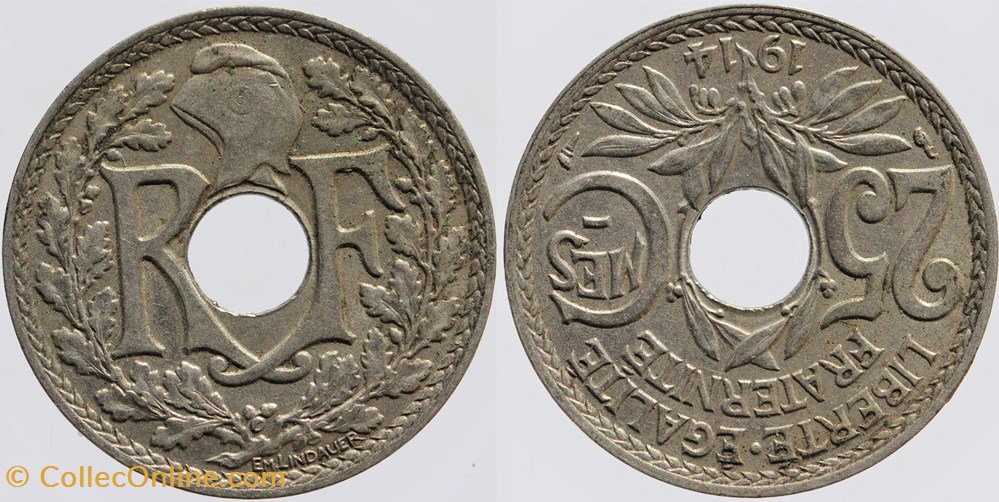 F-170 - Lindauer - 25 c. - 1914 médaille monnaies monde france f 170 lindauer 25 c 1914 medaille