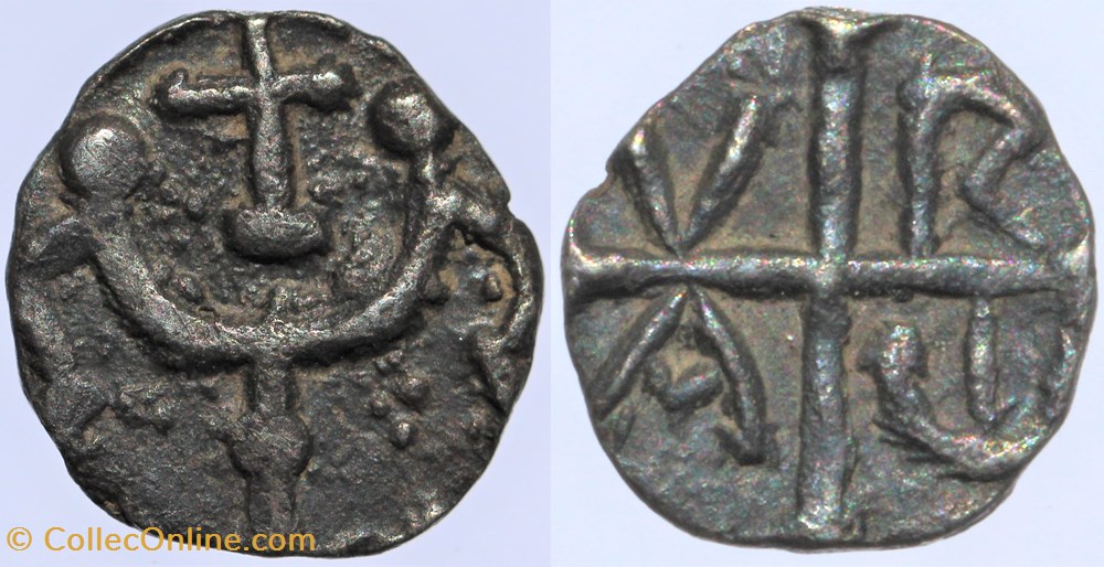 Banassac, denier monnaies europe medievale royaumes francs banassac denier