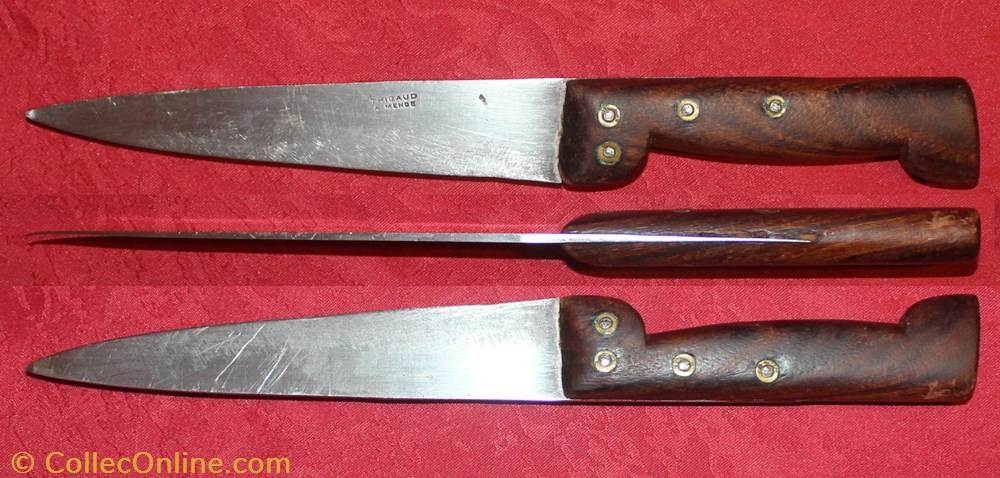 Couteau fixe, Thibaud à Mende 2 couteaux metier couteau fixe thibaud a mende