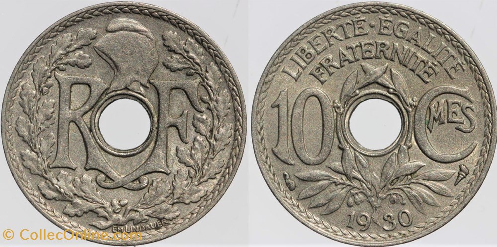 F-138 - Lindauer - 10 c. - 1930 monnaies monde france f 138 lindauer 10 c 1930