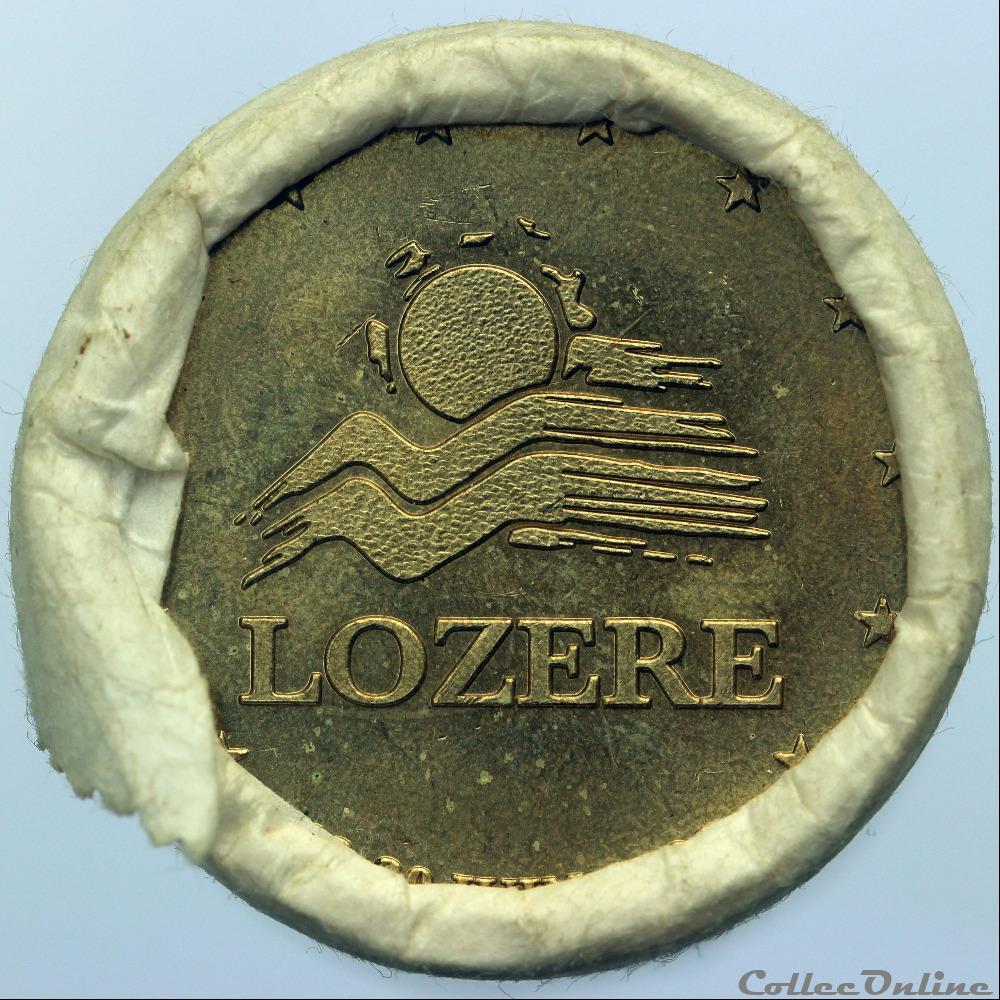 monnaie france 1 euro de lozere rouleau