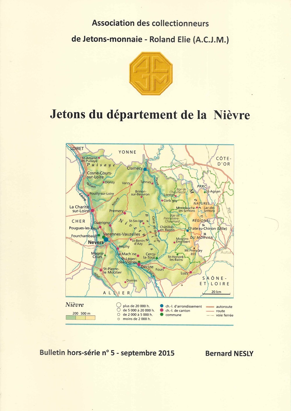 monnaies livres ouvrages 2015 jetons du departement de la nievre