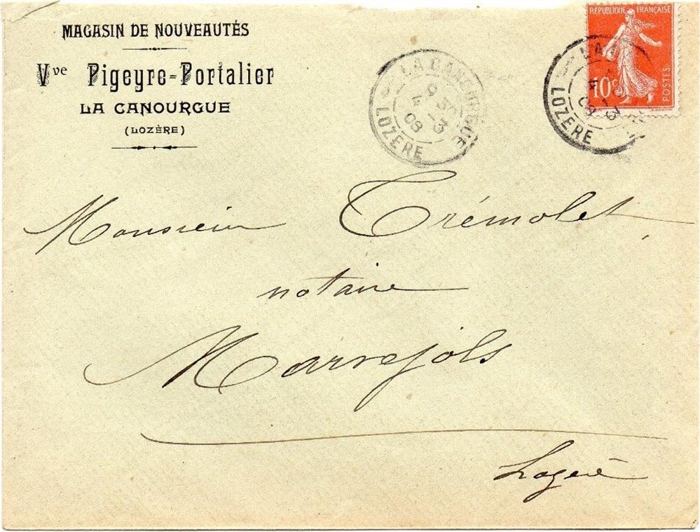 Pigeyre - Portalier (1908) documents anciens factures commerciaux pigeyre portalier 1908
