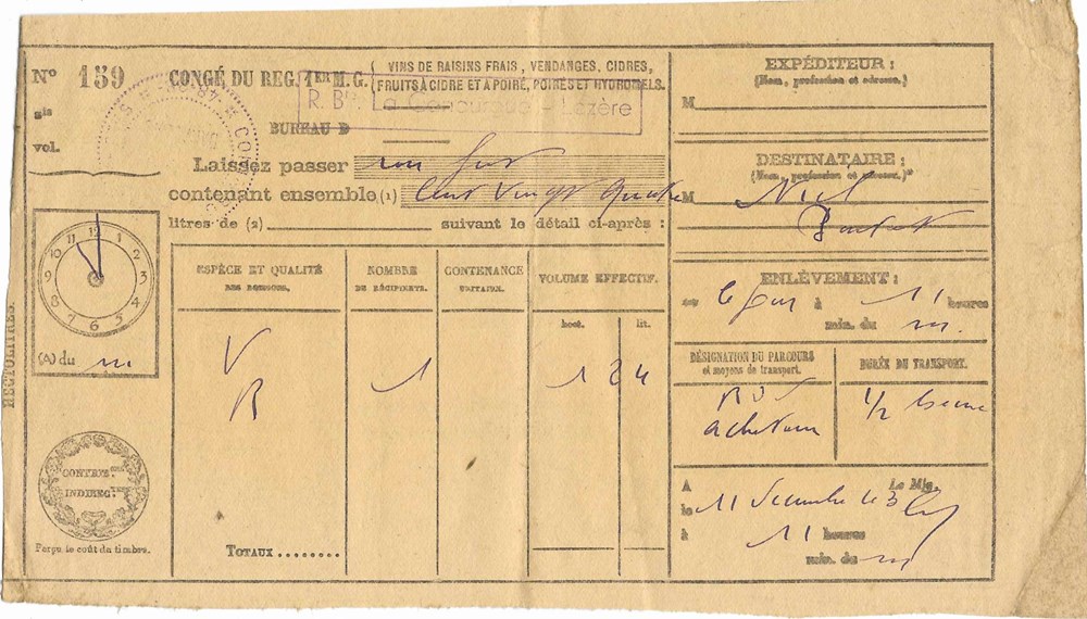 1943 - Laissez passer documents anciens autres 1943 laissez passer