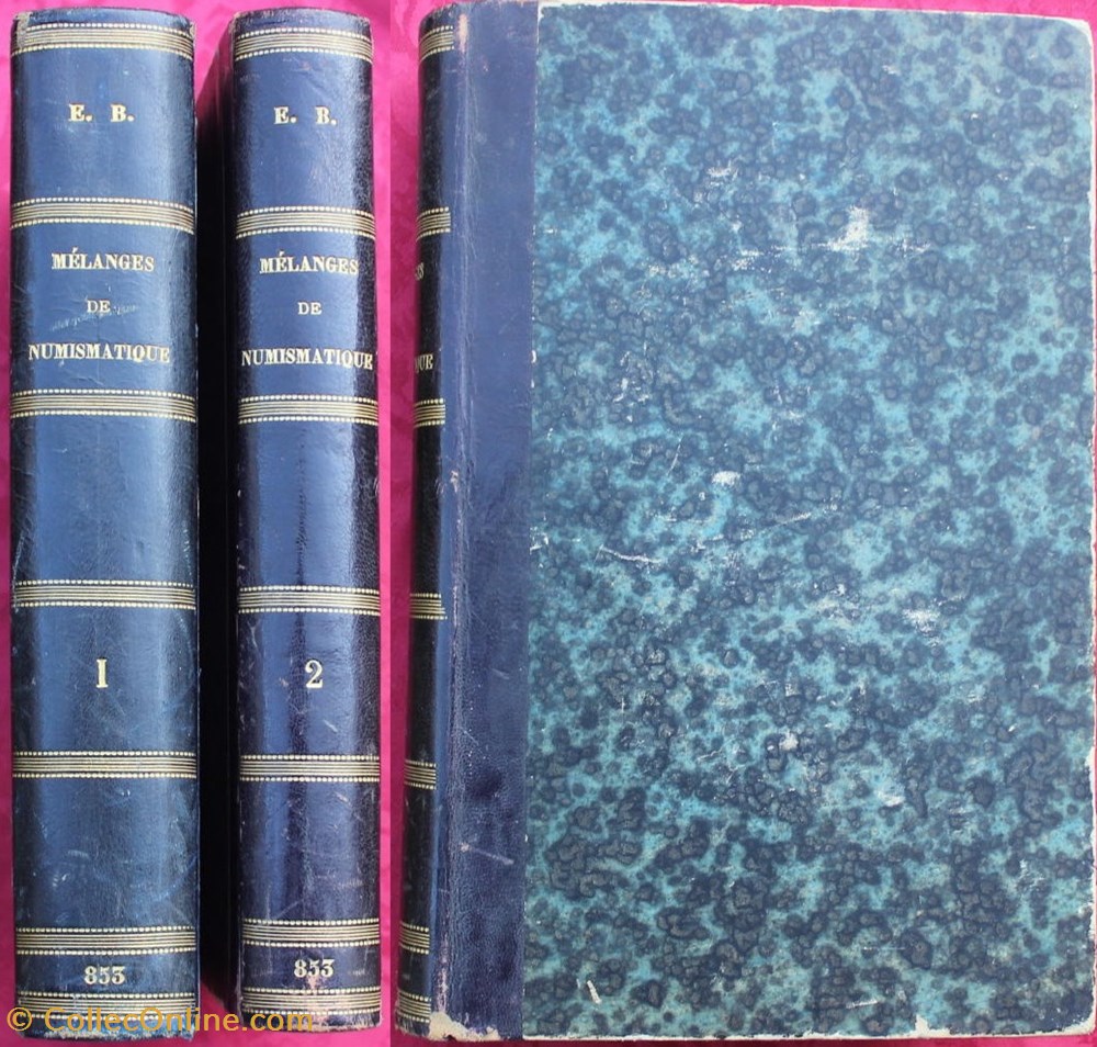 1875 - Mélanges Numismatique - Saulcy, Barthélémy et Hucher monnaies livres ouvrages 1875 melanges numismatique saulcy barthelemy et hucher