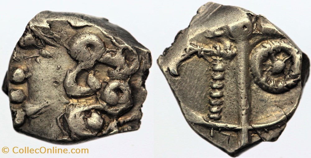 monnaies antiques av jc ap celtes rutenes drachme du type de goutrens