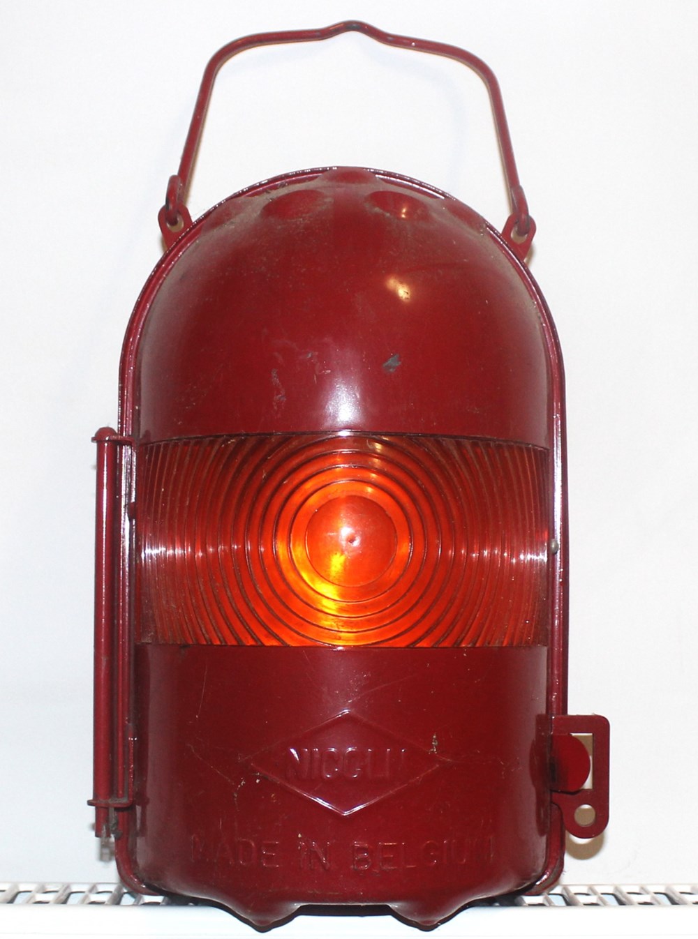 Lampe à pétrole de signalisation art antiquites eclairage ancien lampe a petrole de signalisation