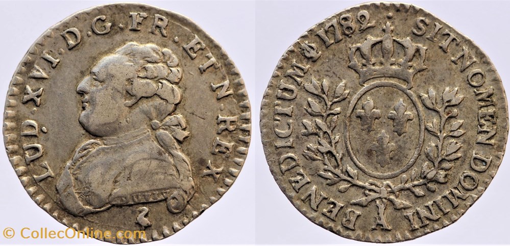 Dy 1712 - Louis XVI - 1/20 d'écu - 1782, Paris monnaies europe medievale france royales dy 1712 louis xvi 1 20 ecu 1782 paris