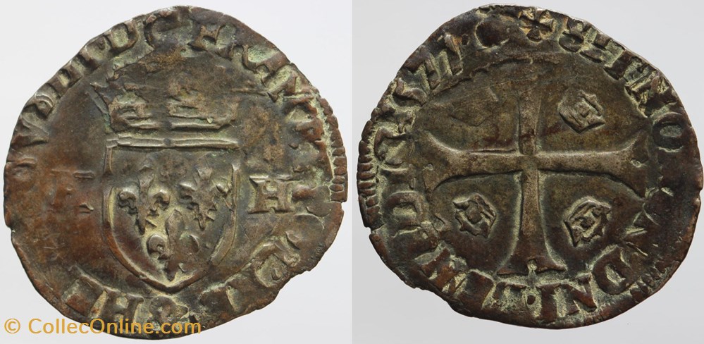 monnaies europe medievale france royales dy 1140 henri iii douzain 1577 aix
