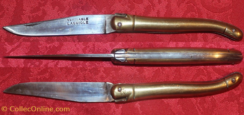 Laguiole VL Laiton 3 couteaux regionaux laguiole vl laiton