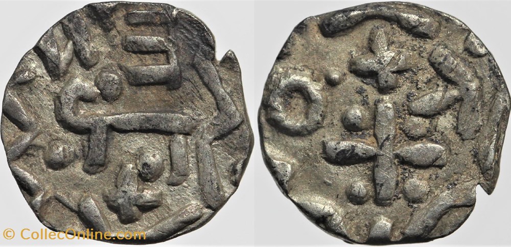 monnaies europe medievale royaumes francs denier ou sceat imitation du type de jublains