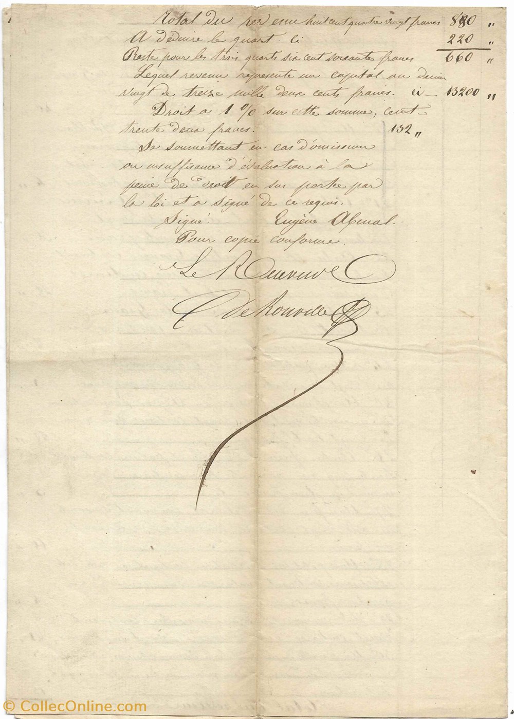 1848 - Extrait des registres des déclaration des mutations par décès documents anciens autres 1848 extrait des registres des declaration des mutations par deces