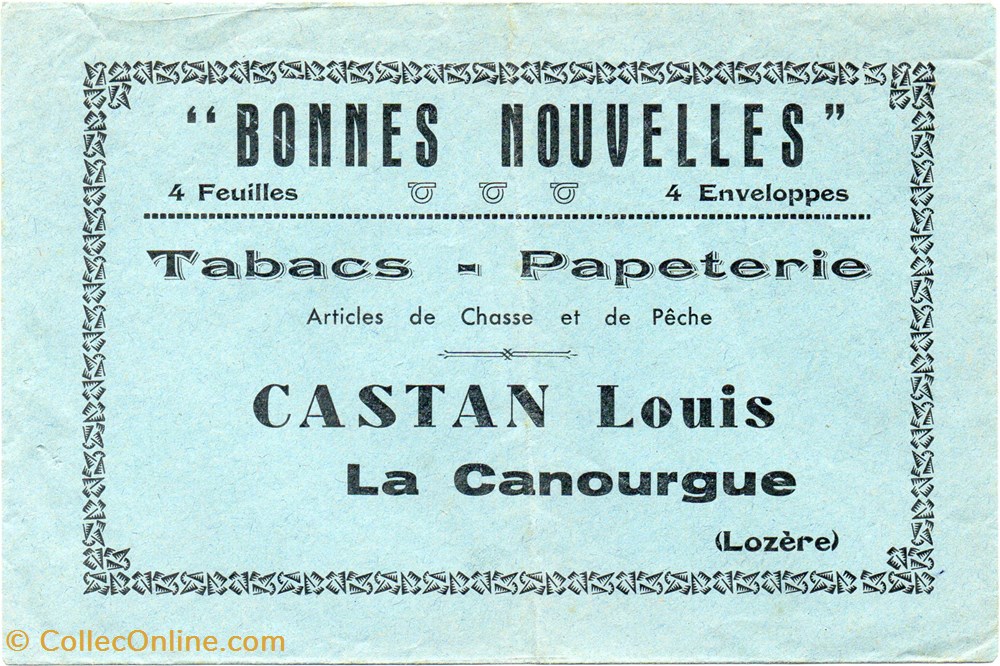 Castan Louis (vers 1950-60) documents anciens factures commerciaux castan louis vers 1950 60
