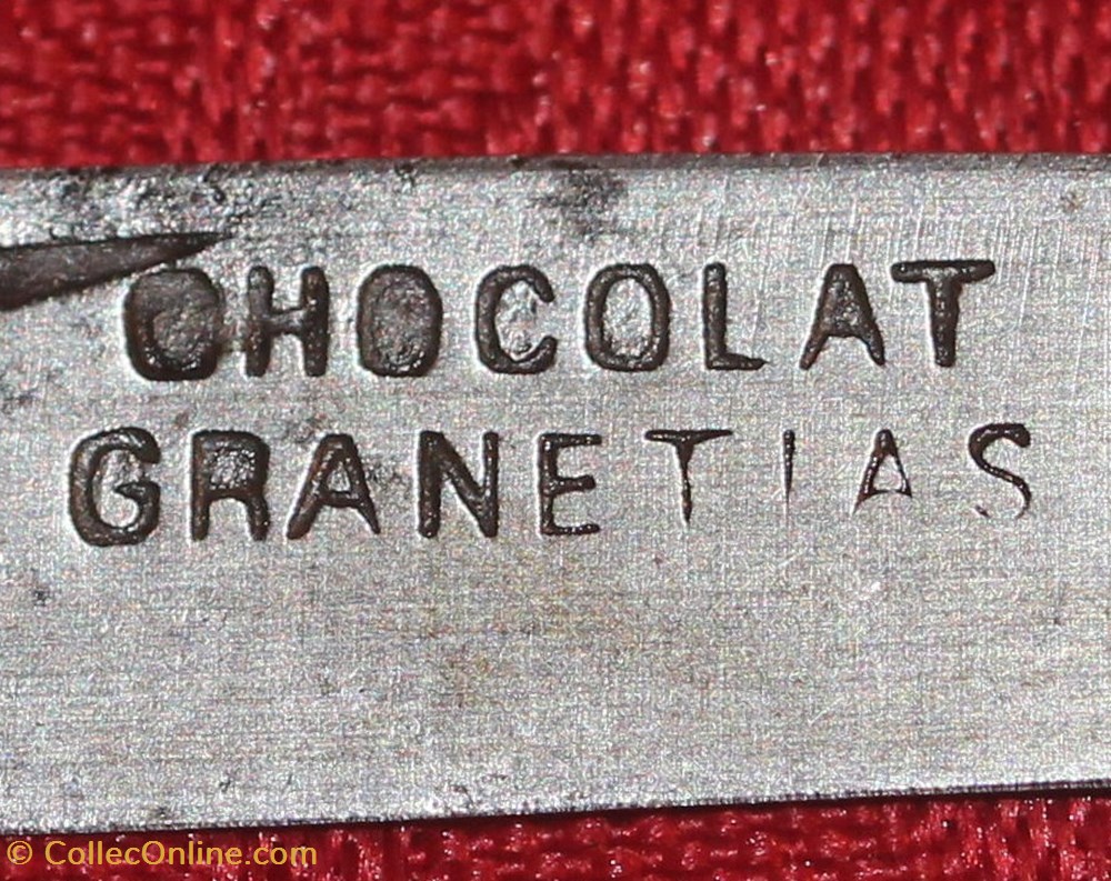 couteaux regionaux publicitaire chocolat granetias