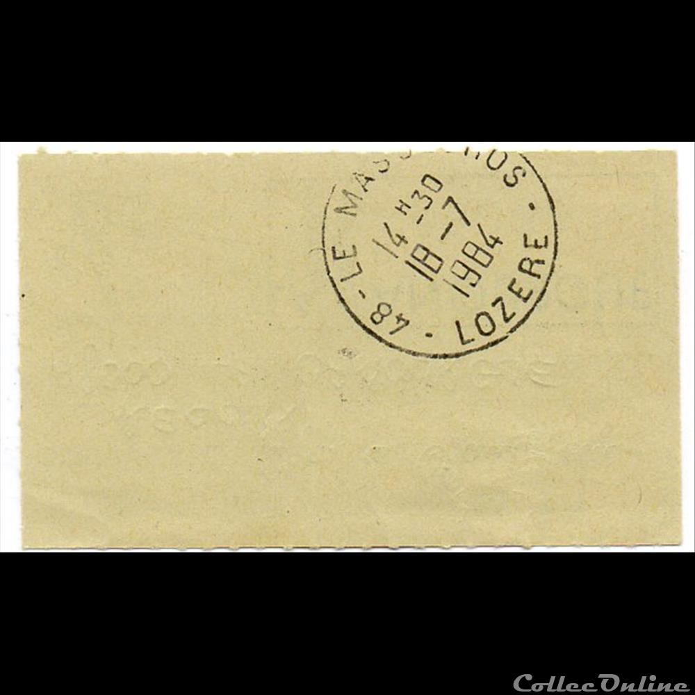 marque postale europe france 1984 la canourgue