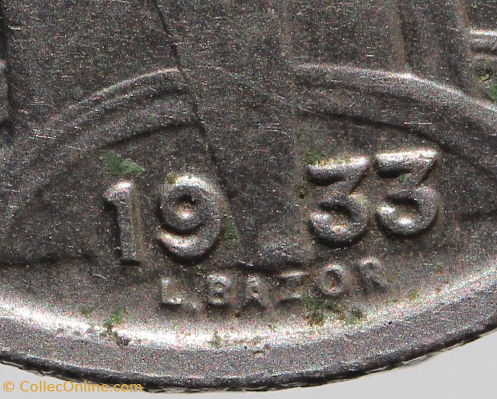 F-335 - Bazor - 5 fr. - 1933 monnaies monde france f 335 bazor 5 fr 1933