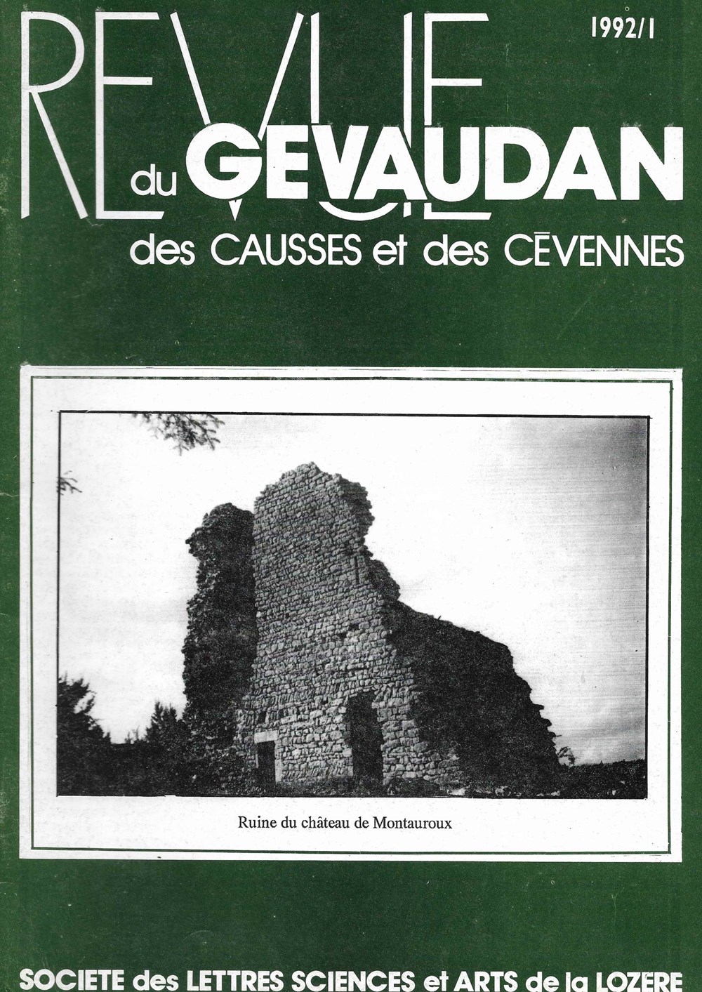 1992 - Revue du Gévaudan des Causses et des Cévennes livres bd revues 1992 revue du gevaudan des causses et des cevennes