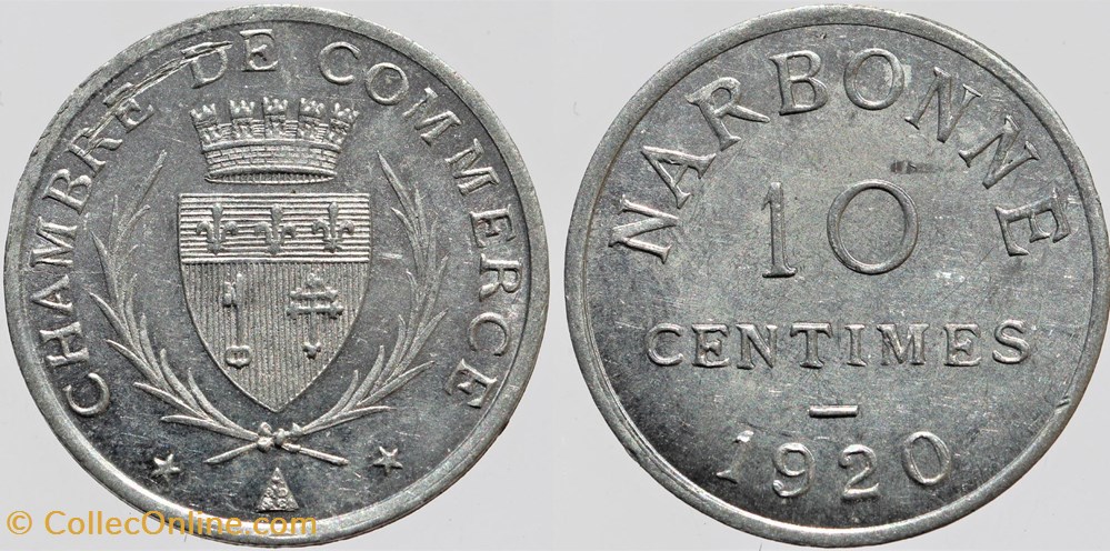 monnaies monde france 11 narbonne 10 centimes