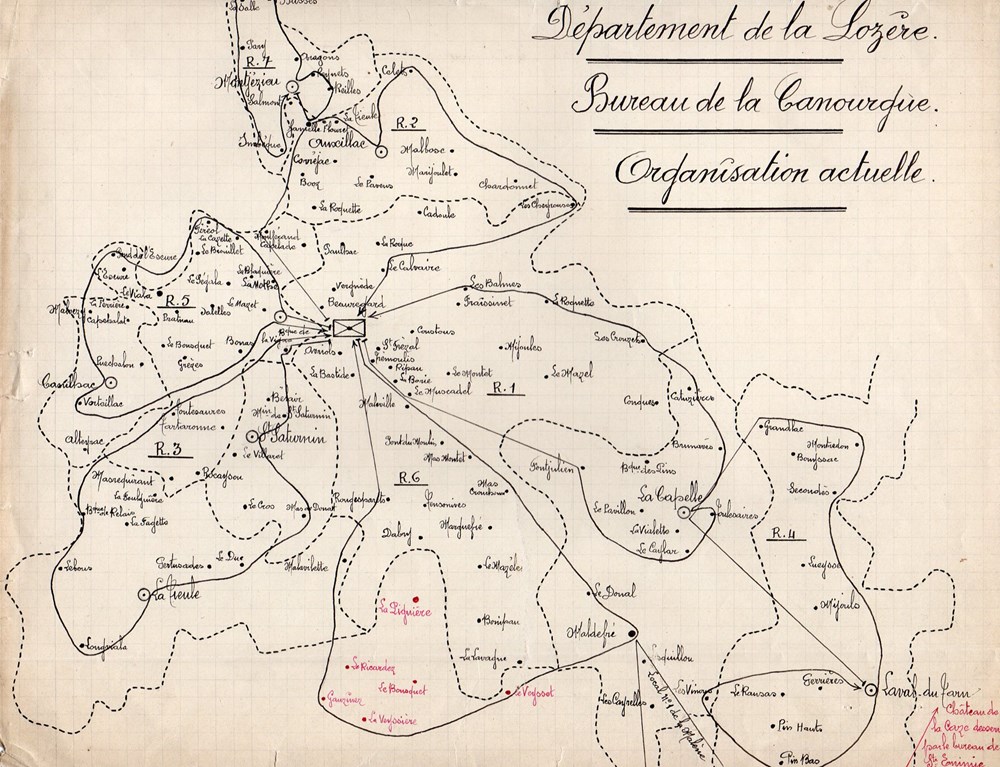 1895 (vers) - Organisation documents anciens marques postales europe 1895 vers organisation