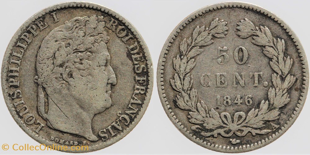 F-183 - Louis Philippe I - 1/2 franc - 1846 A monnaies monde france f 183 louis philippe i 1 2 franc 1846 a