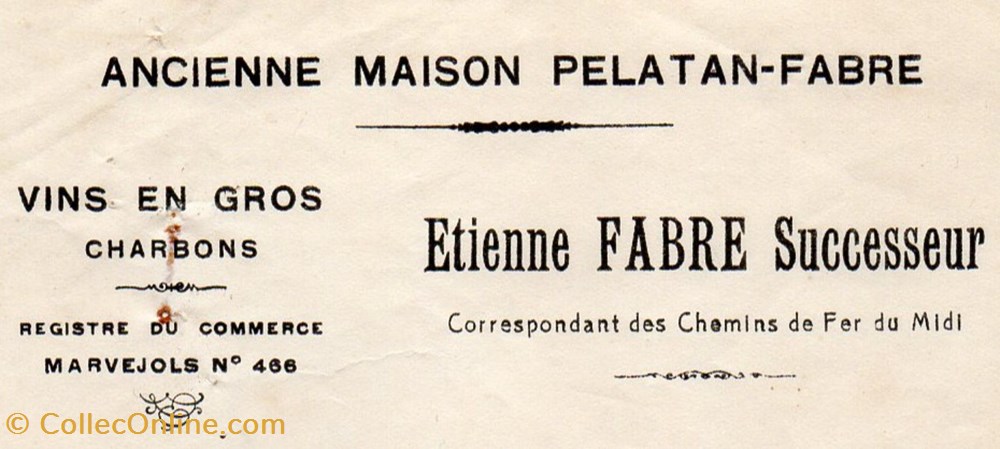 Fabre Etienne (1932) documents anciens factures commerciaux fabre etienne 1932