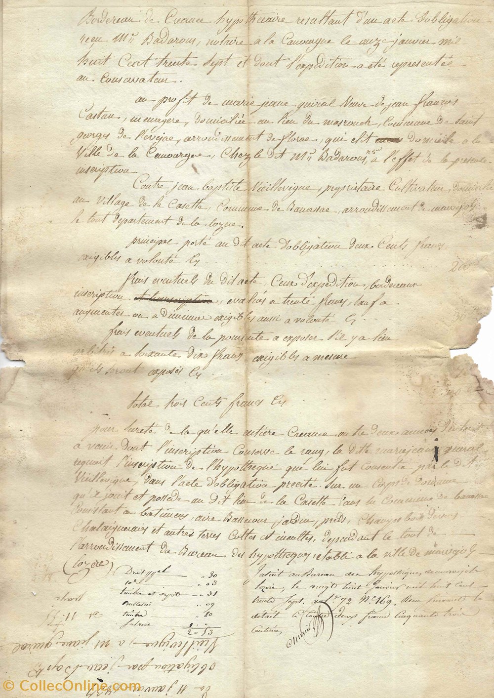 1837 - Obligation documents anciens autres 1837 obligation