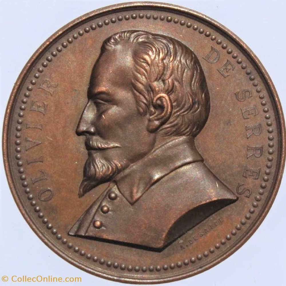 1885 - Reboisement 2 medailles france 1885 reboisement