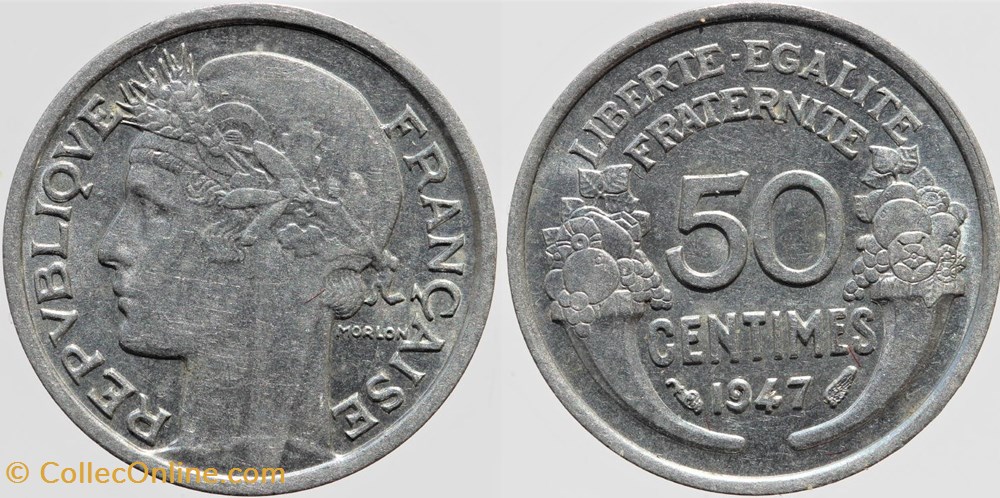 F-194 - Morlon - 50 c. - 1947 monnaies monde france f 194 morlon 50 c 1947