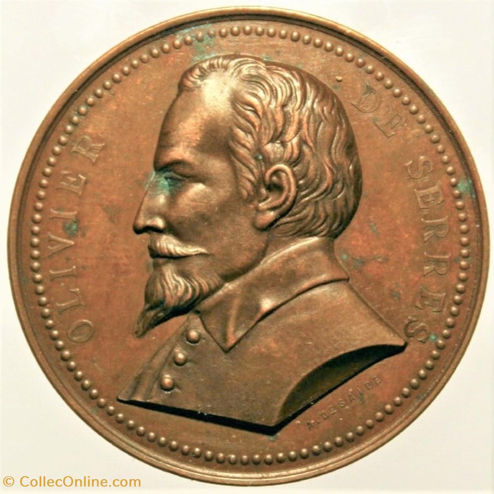1885 - Beurres 2 medailles france 1885 beurres