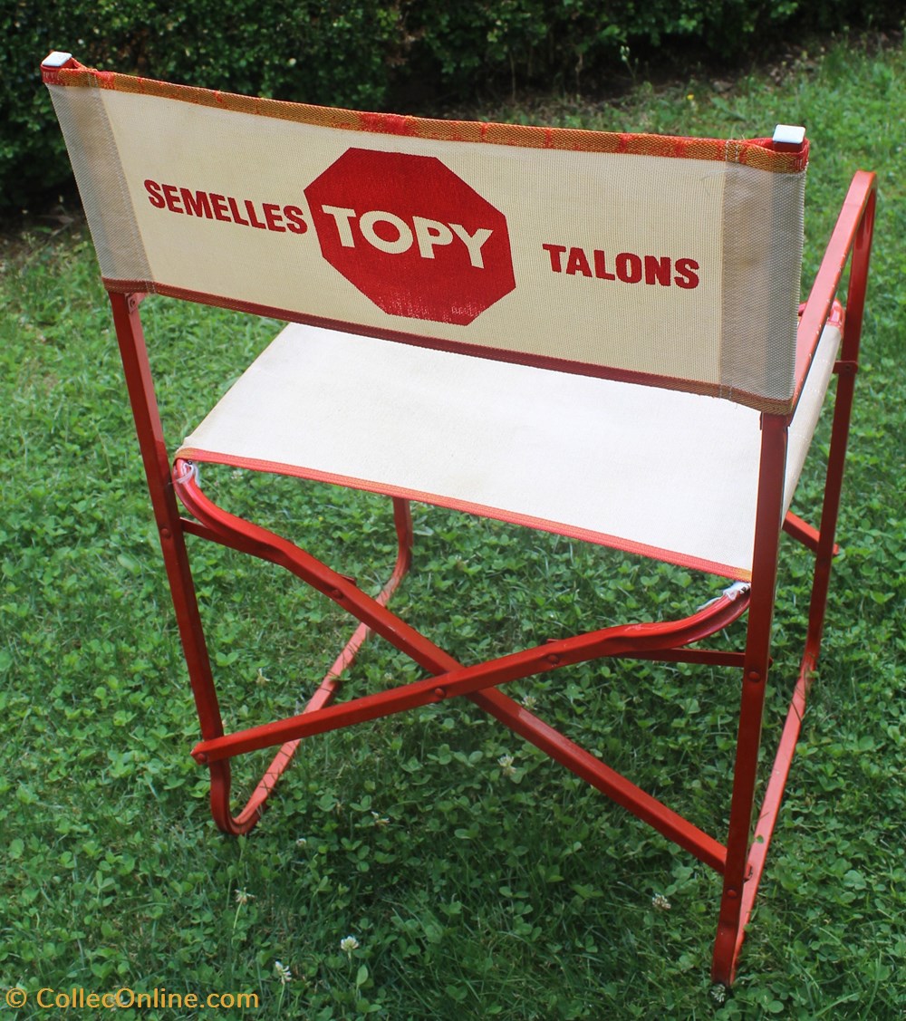 Fauteuil pliant publicitaire, TOPY, semelles, talons. objets publicitaires fauteuil pliant publicitaire topy semelles talons