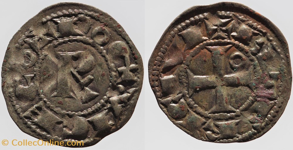 Languedoc - Béziers - Roger II - Denier monnaies france feodales languedoc beziers roger ii denier
