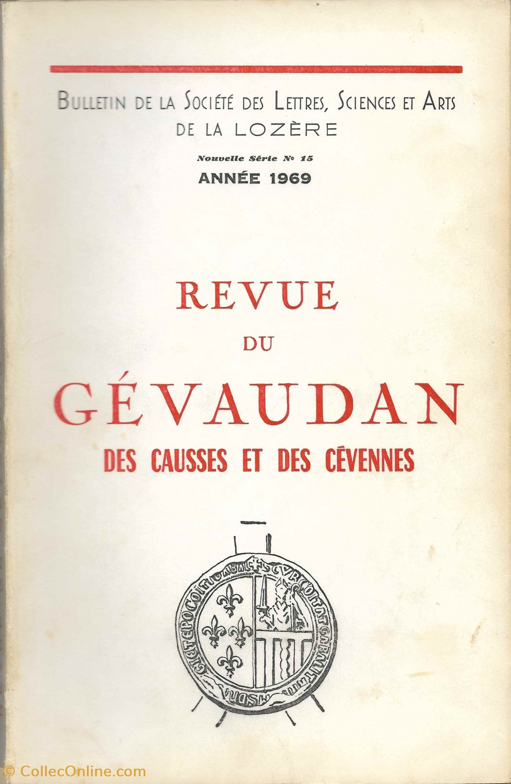 1969 - Bulletin de la Société des Lettres de la Lozère livres bd revues 1969 bulletin de la societe des lettres de la lozere