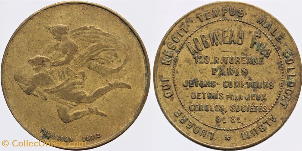 75 - Paris - Jeton Robineau Fils monnaies monde france 75 paris jeton robineau fils