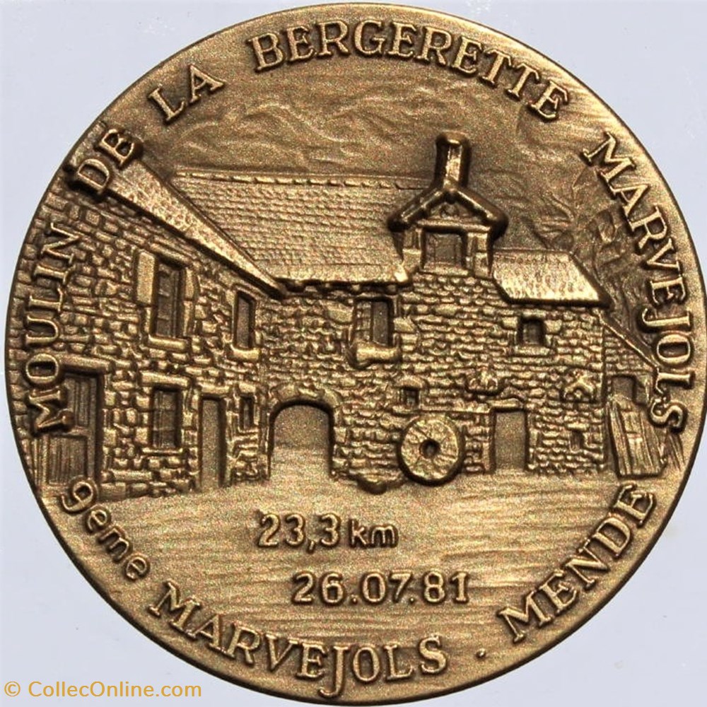 1981 - Marvejols-Mende 2 medailles france 1981 marvejols mende