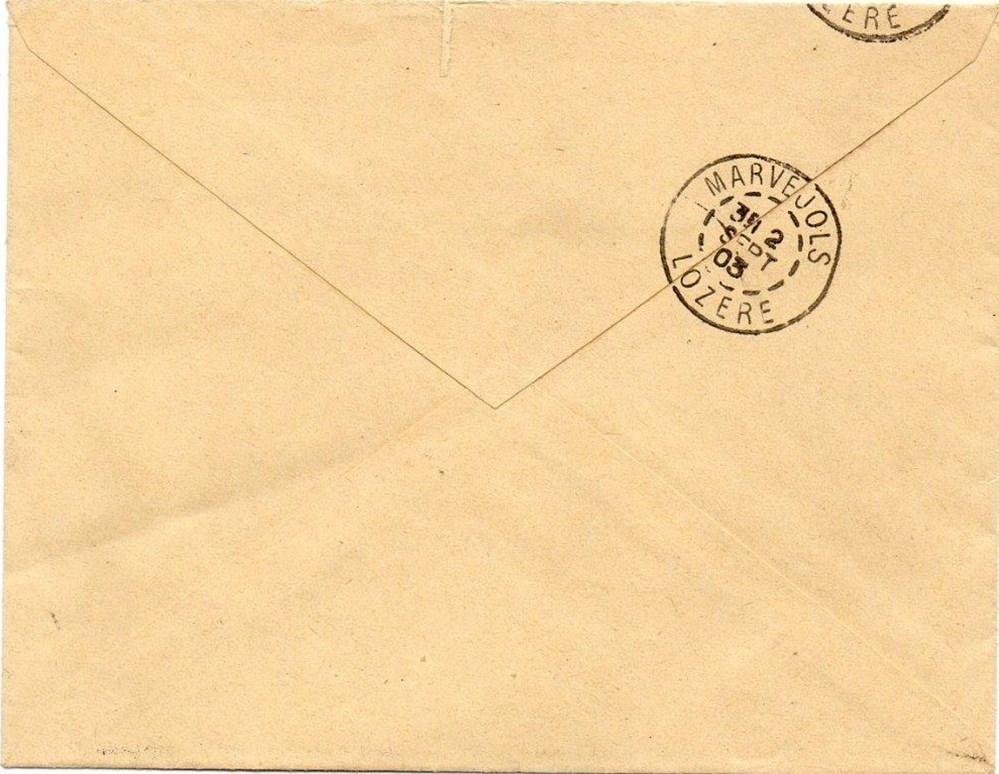 1903 - Cachets type A2 documents anciens marques postales europe 1903 cachets type a2