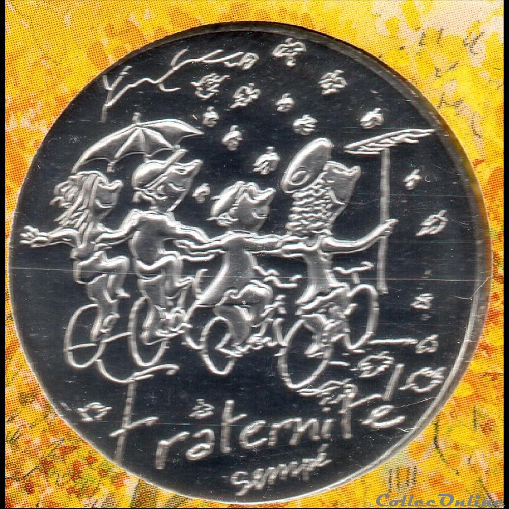 2014 - 10 euro Sempé - Fraternité, automne monnaies euros france 2014 10 euro sempe fraternite automne