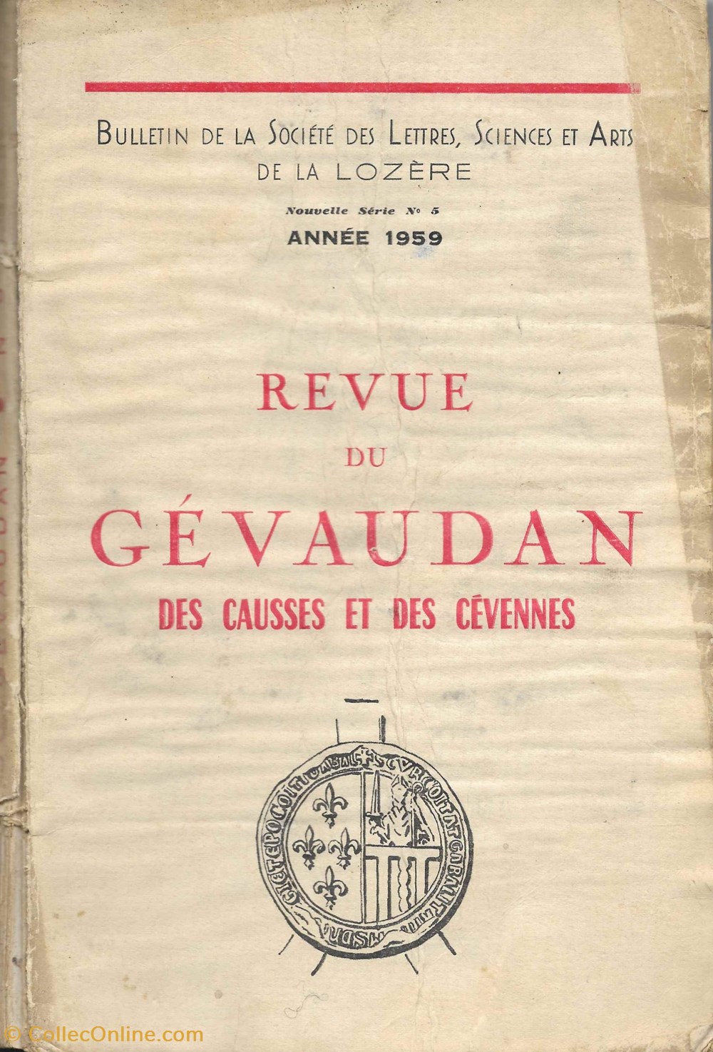 livres bd revues 1959 bulletin de la societe des lettres de la lozere