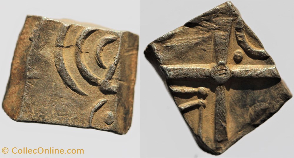 Cadurques - Drachme à la tête triangulaire monnaies antiques av jc ap celtes cadurques drachme a la tete triangulaire