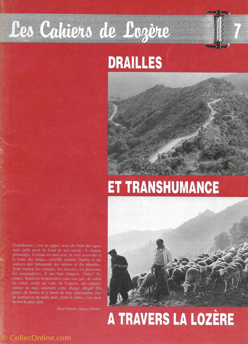 1993 - Les Cahiers de Lozère 7 livres bd revues 1993 les cahiers de lozere 7