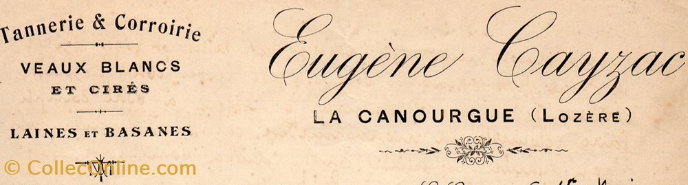 Cayzac Eugène (1923) documents anciens factures commerciaux cayzac eugene 1923