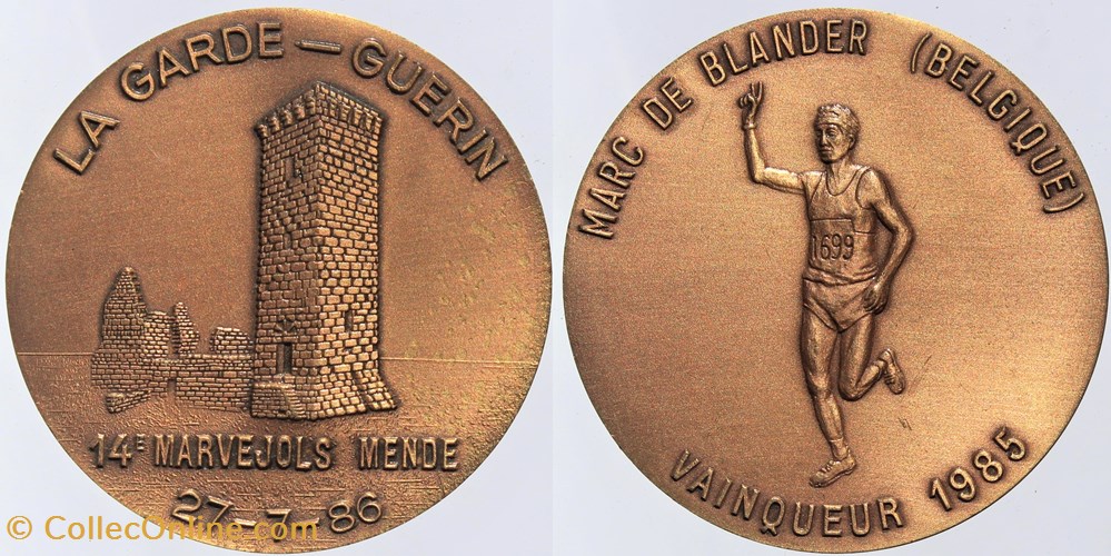 1986 - Marvejols-Mende medailles france 1986 marvejols mende