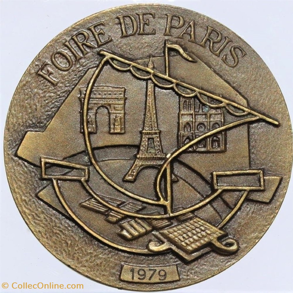 1979 - Foire de Paris 2 medailles france 1979 foire de paris
