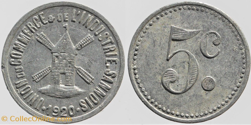 95 - Sannois - 5 centimes monnaies monde france 95 sannois 5 centimes