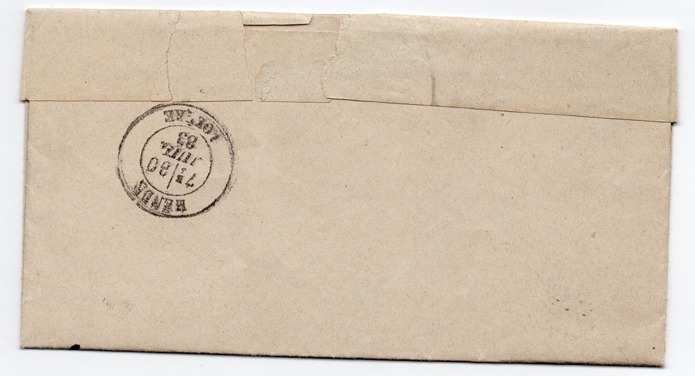 1883 - Cachets type 18 documents anciens marques postales europe 1883 cachets type 18