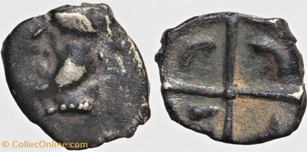 Longostalètes - Obole languedocienne monnaies antiques av jc ap celtes longostaletes obole languedocienne